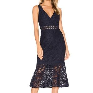 Bardot Fiona Lace Trumpet Dress